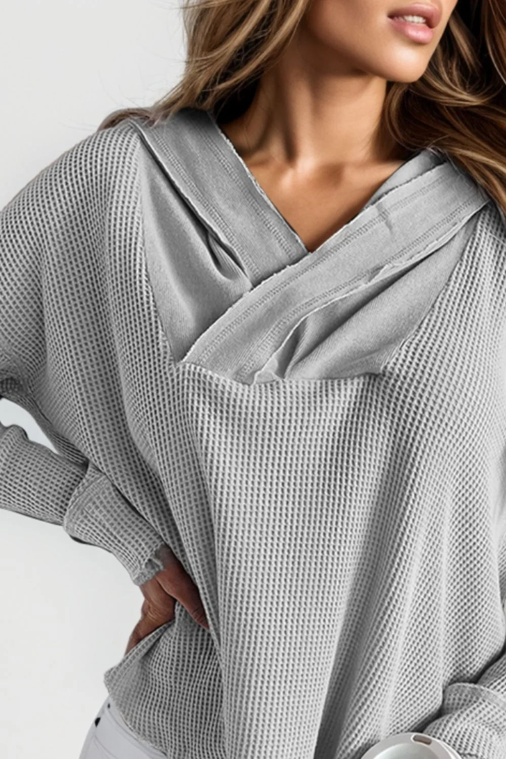 Autumn Solid Color Casual Long Sleeves Hooded Sweater
