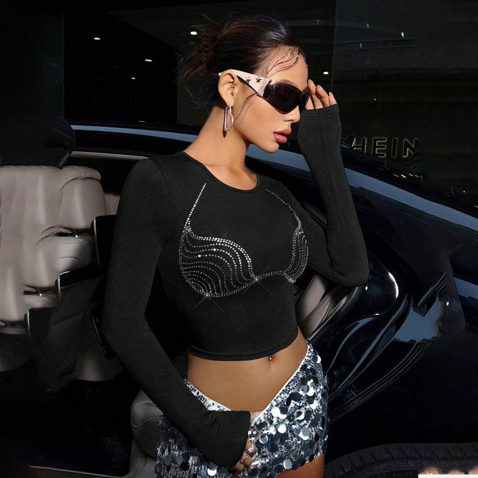 Hot Drilling Midriff-baring Top