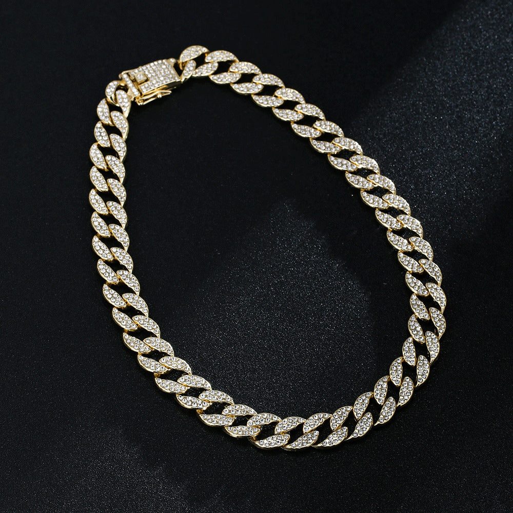Full Diamond Inlaid Necklace
