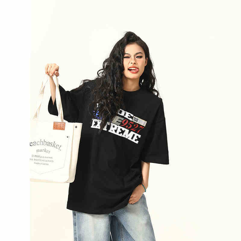 Retro Couple Cotton Short-sleeved T-shirt