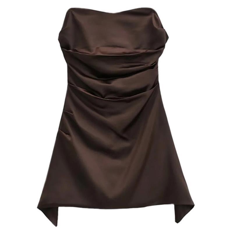 Strapless Slim Fit Irregular Dress