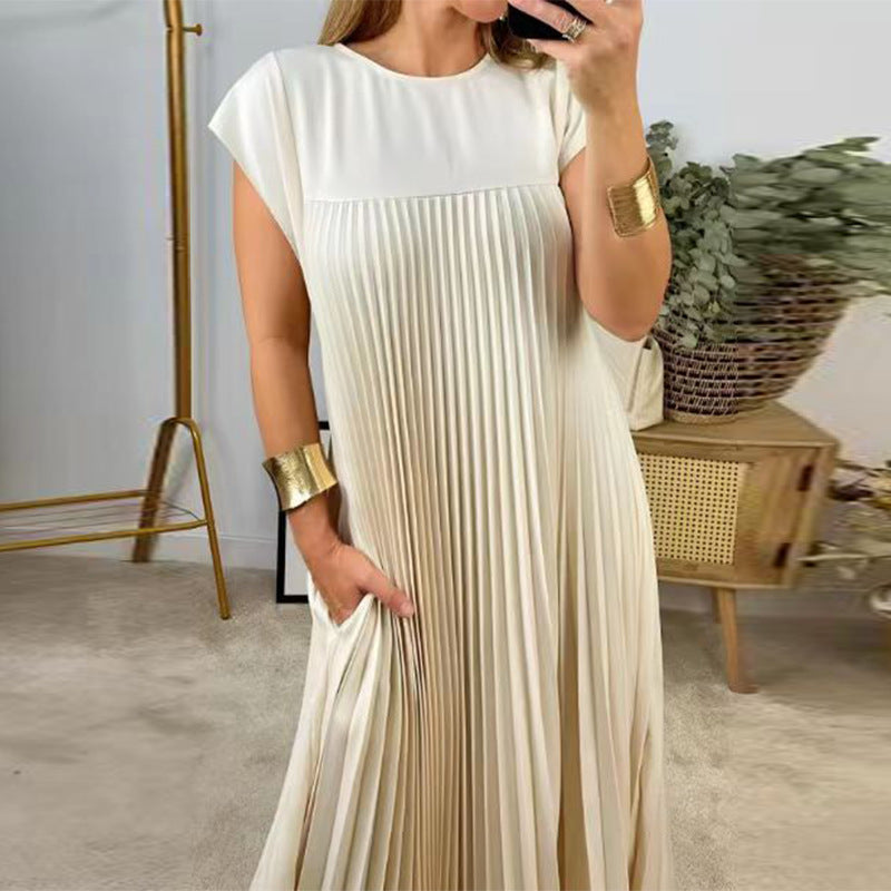 Women's Fashion Loose Solid Color Dress