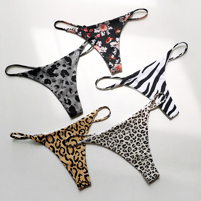 Double Strap Sexy Thong Low Waist