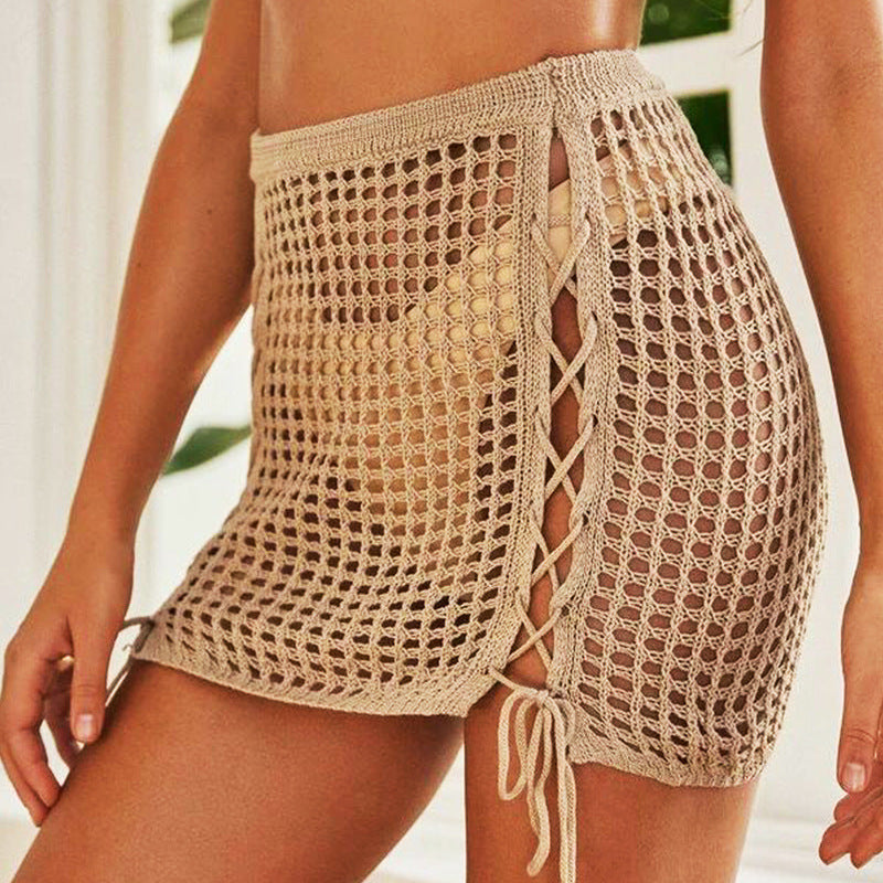 Fashion Knitted Sexy Hollow Skirt