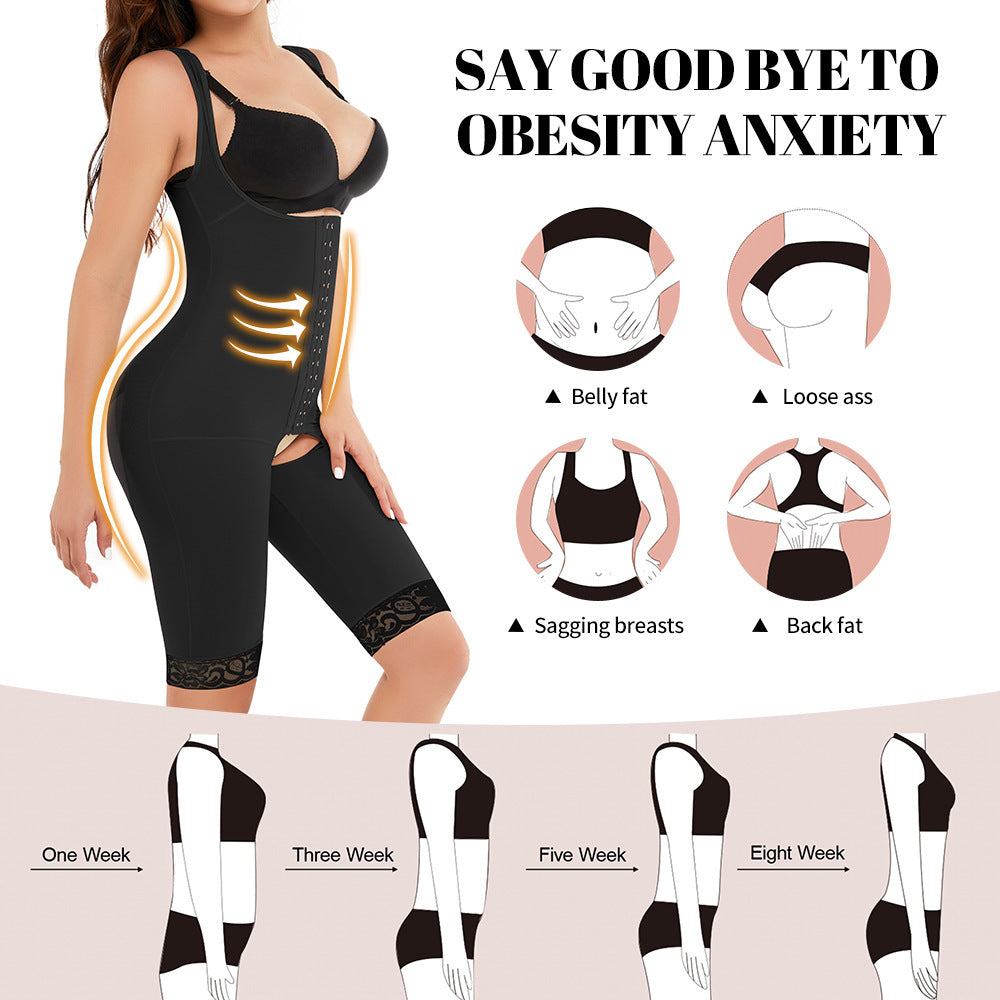Women's Breasted Open Crotch One-piece Corset