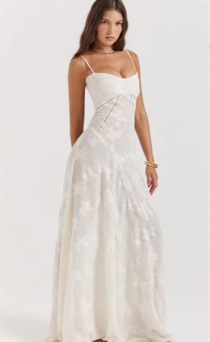 Strapless Collar Elegant Evening Dress