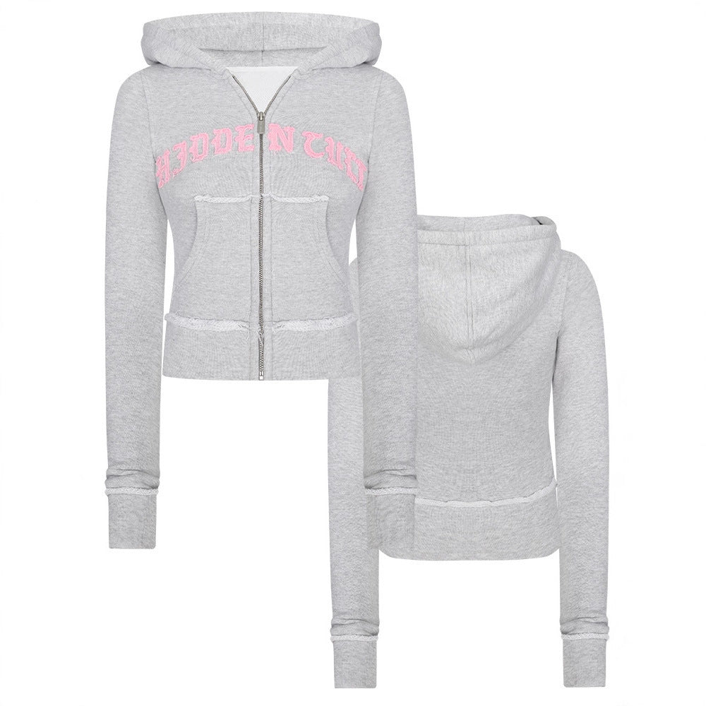 New Letter Patch Casual Trousers Suit