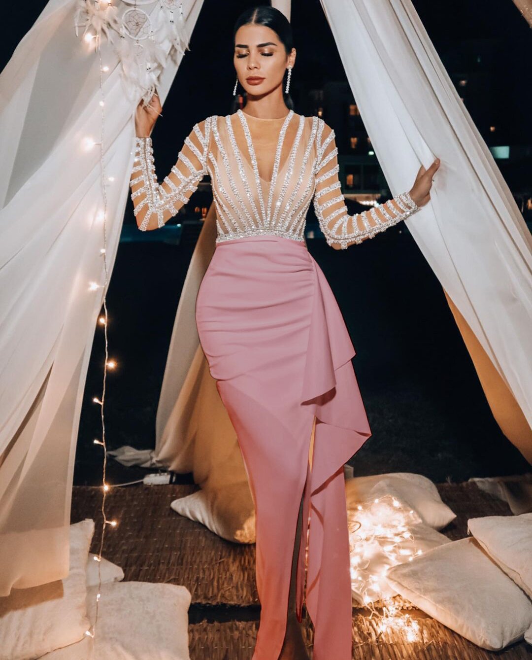 Women's Long Sleeve Narrow Dress