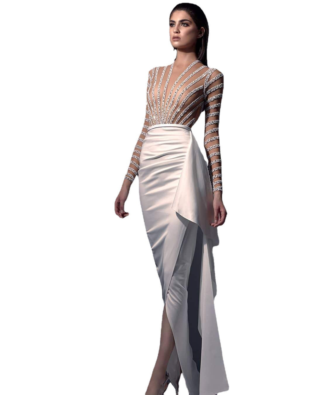 Women's Long Sleeve Narrow Dress