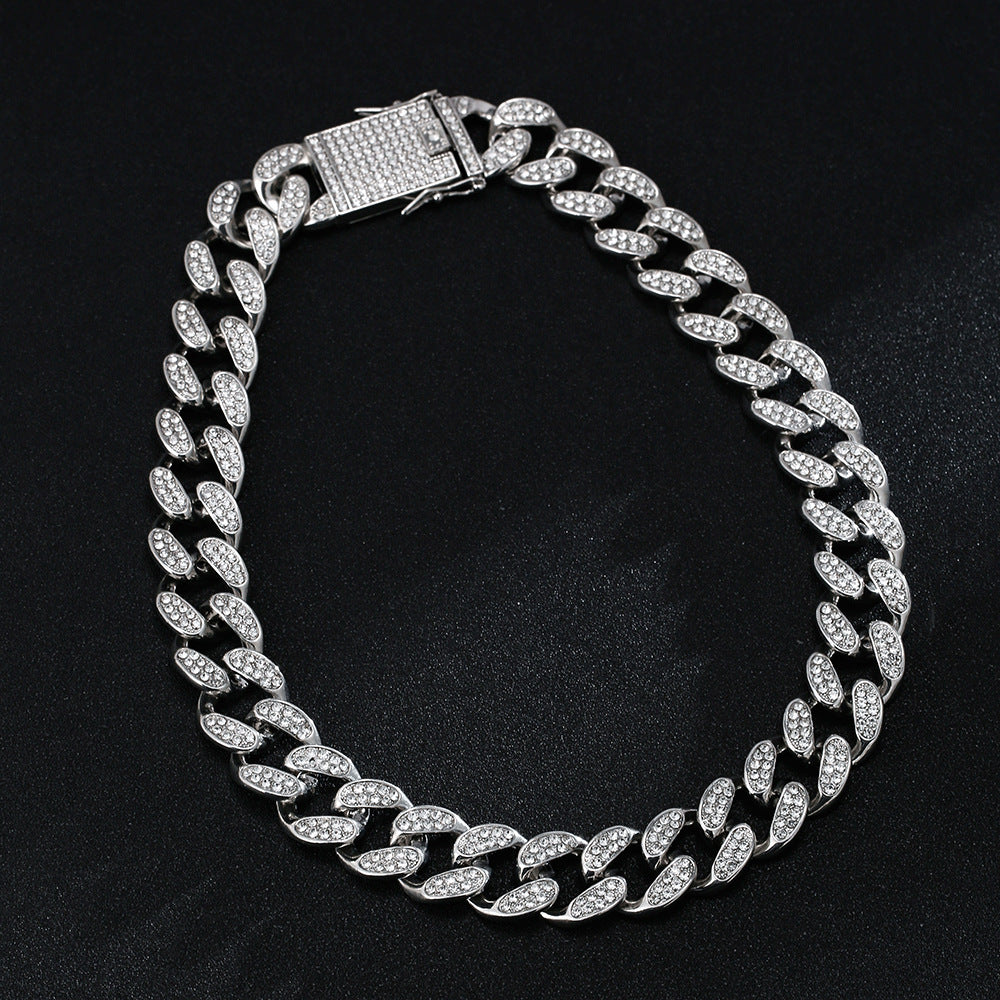 Full Diamond Inlaid Necklace