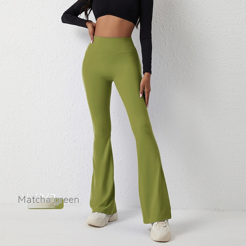 Bell-bottom Yoga High Waist Pants Leggings Wide Leg