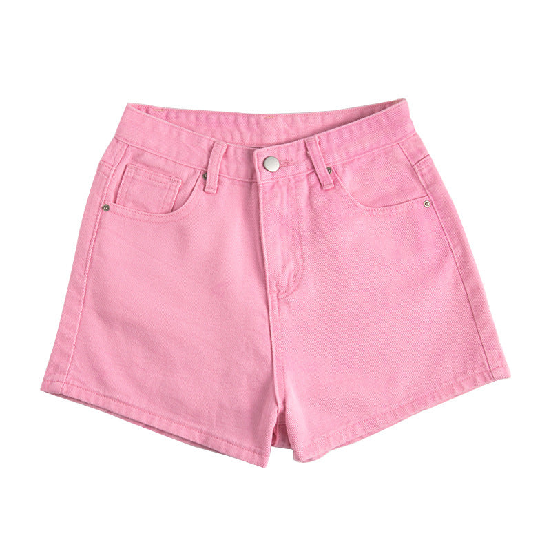 Denim Shorts Women's High Waist Was Thin