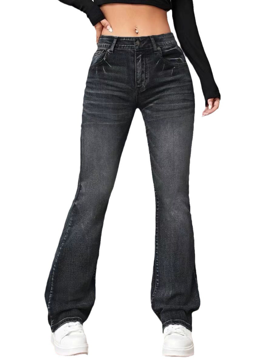Denim High Waist Loose And Slimming Bootcut