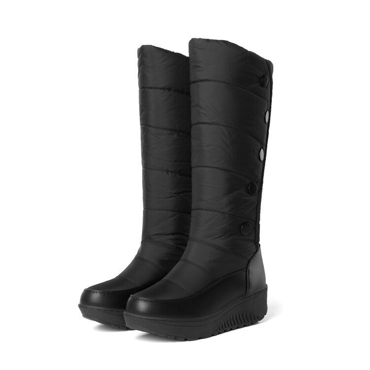 Knee-length Down Snow Boots