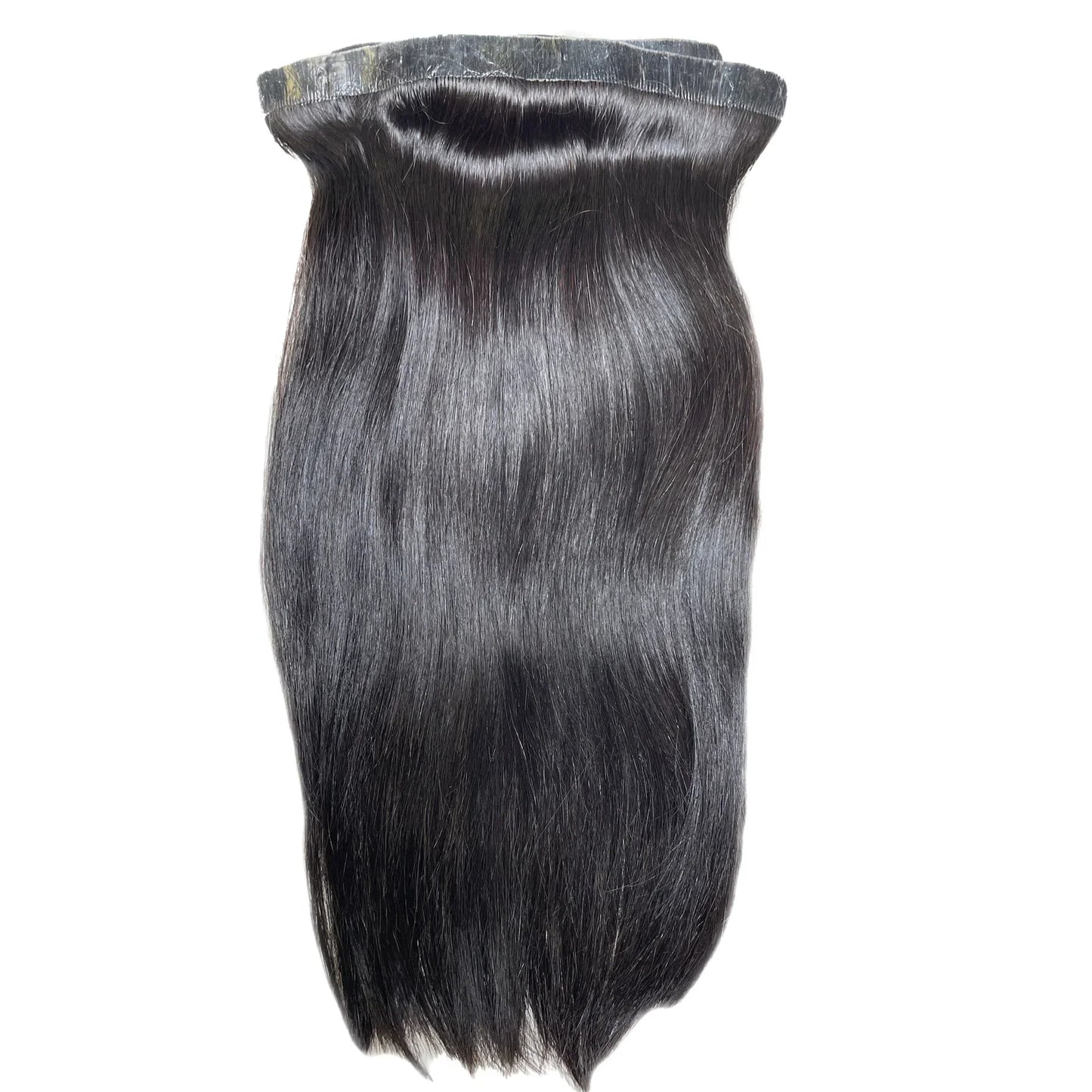 Seamless Clip in Hair Extensions 100g Silicone Weft Silky Straight