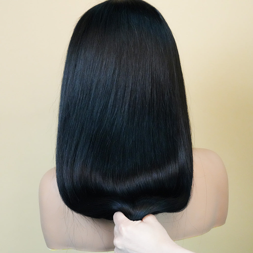 Jet Black #1 Straight Lace Front Wig 13x4/13x6 HD with Baby Hair Pre-plucked Hairline