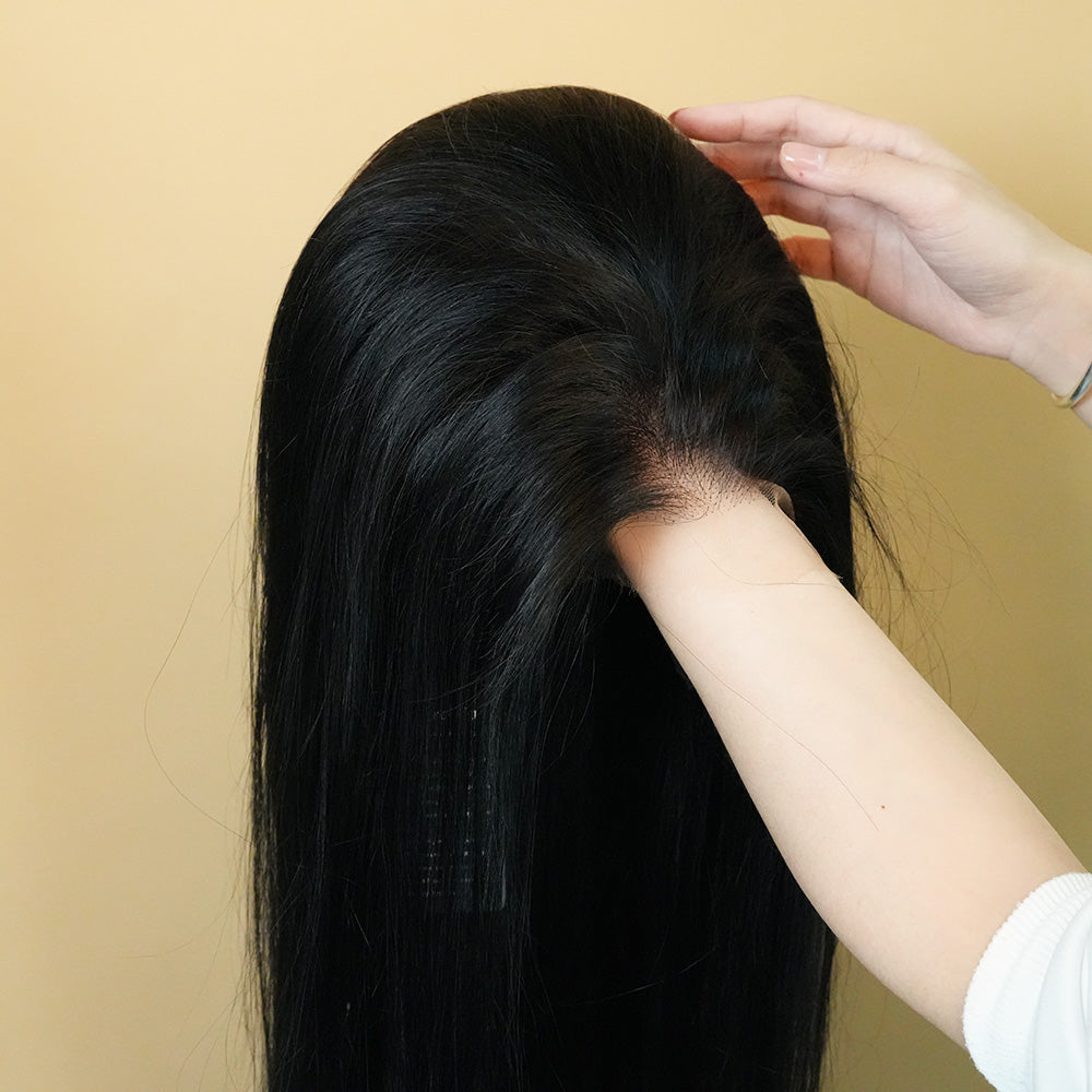 Jet Black #1 Straight Lace Front Wig 13x4/13x6 HD with Baby Hair Pre-plucked Hairline