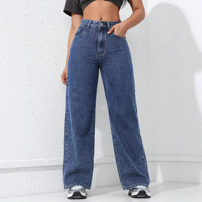 Loose Straight Wide Leg Jeans