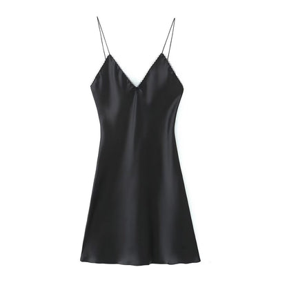 Women's  Style Silk Satin Texture Dress