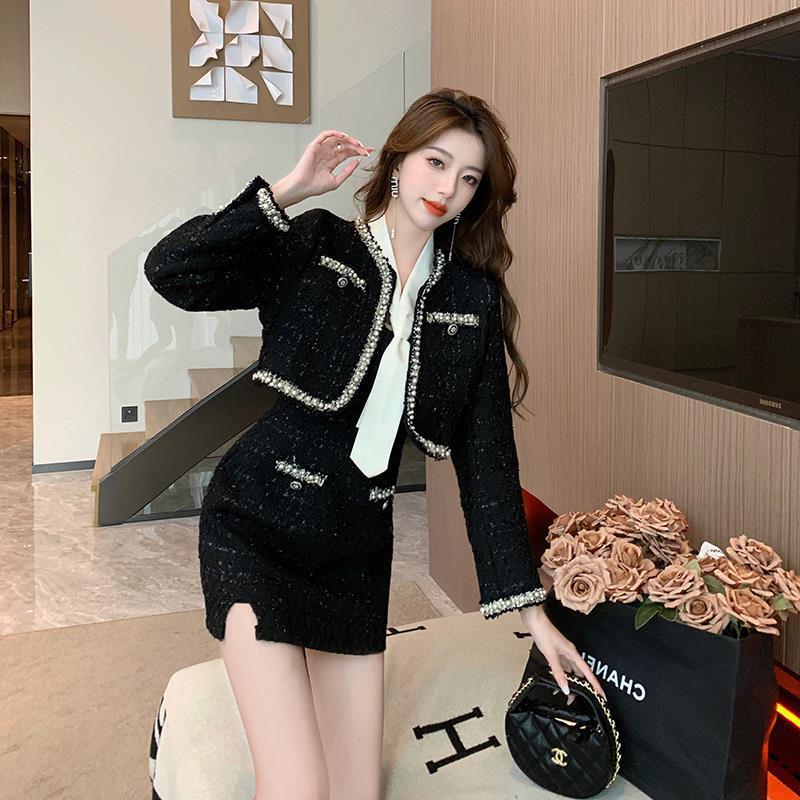 Style Business Suit And Dress Suspender Skirt Short Coat