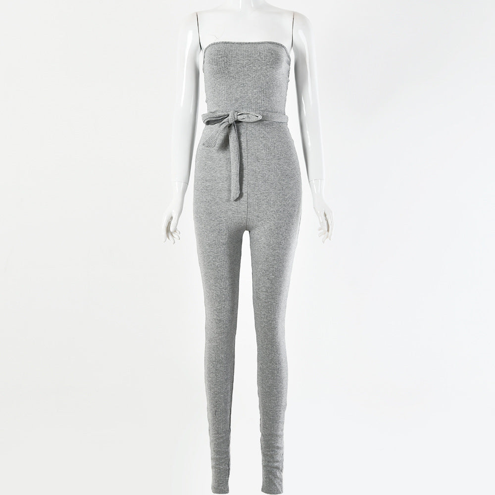 Pit strip jumpsuit