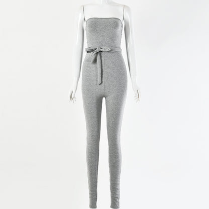 Pit strip jumpsuit