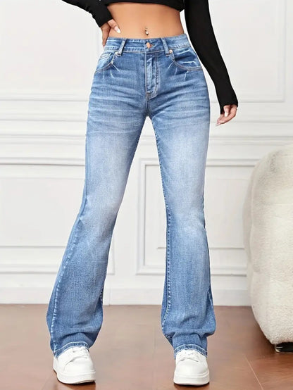 Denim High Waist Loose And Slimming Bootcut