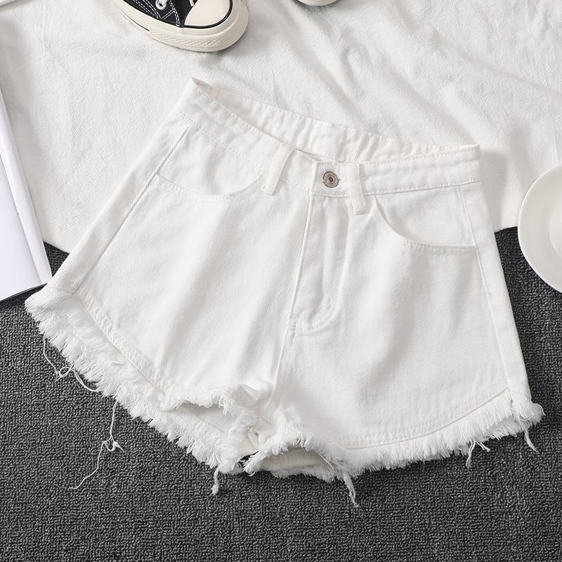 Pink High Waisted Denim Shorts For Women In Spring And Summer