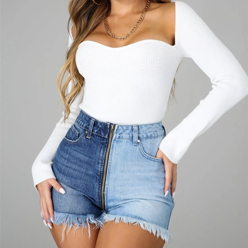 Thin High Waist Street Women's Jeans