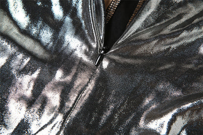High Waist Zipper Slim  Jumpsuit
