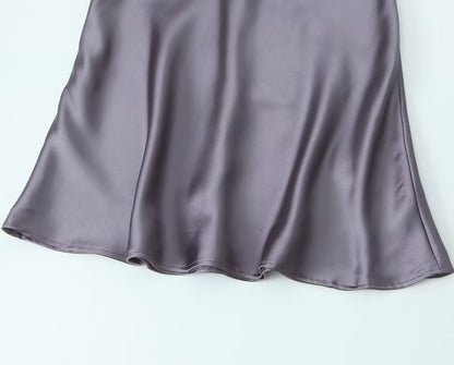 Women's  Style Silk Satin Texture Dress