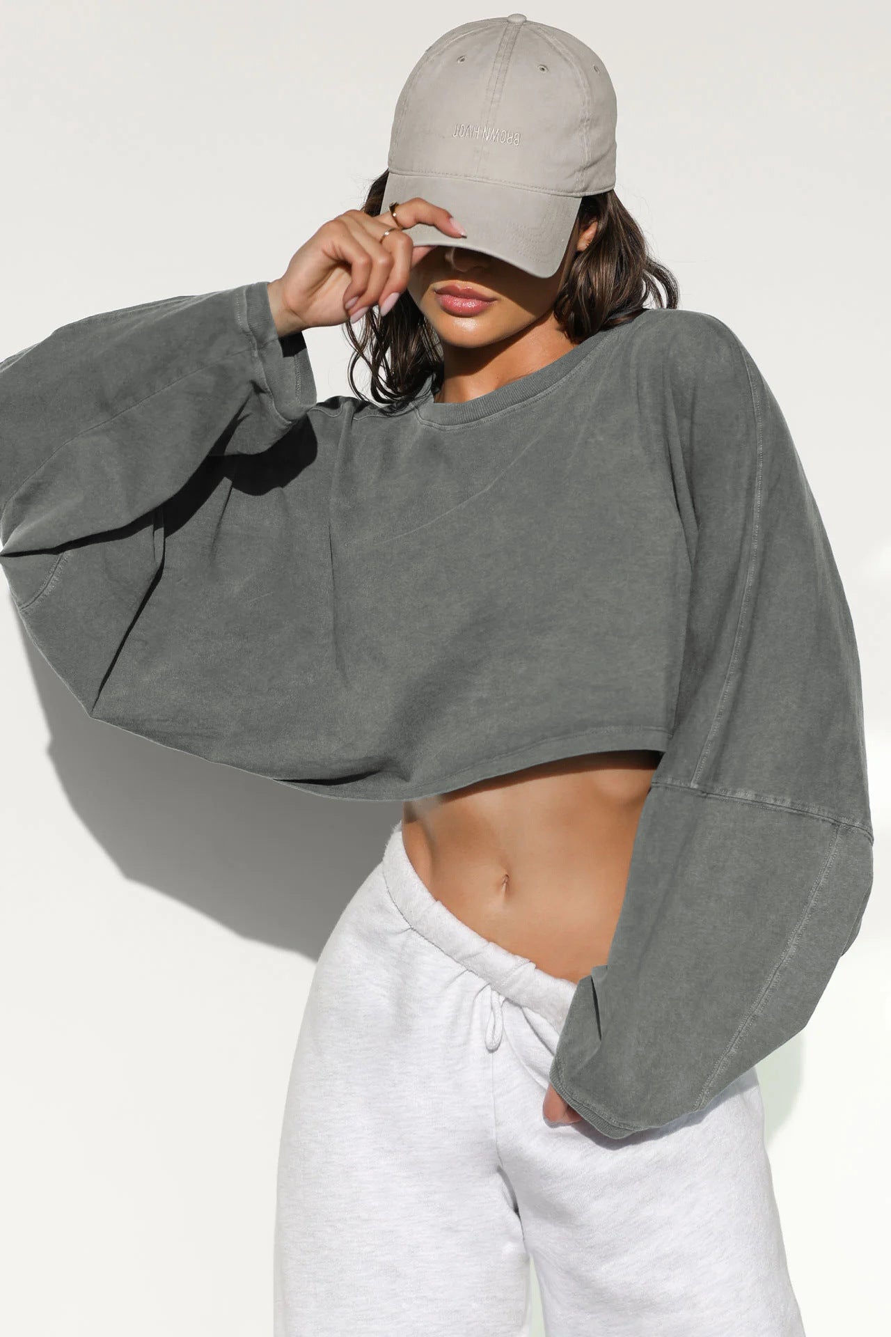 Round Neck Sweater Short Sports Bottoming Shirt