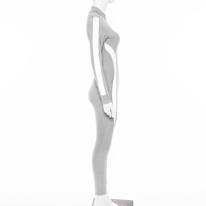 Reflective Paneled Jumpsuit
