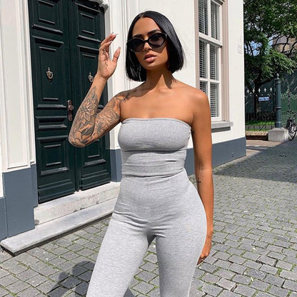 Pit strip jumpsuit