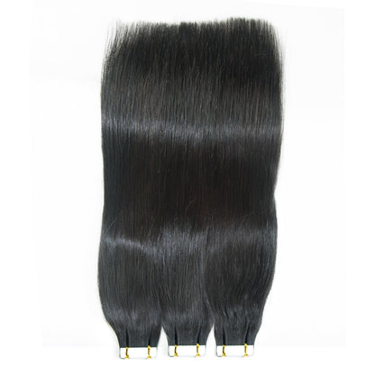 100% Indian Virgin Straight Human Hair Tape Ins