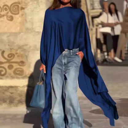 Irregular Hem Loose And Stylish Long Sleeves