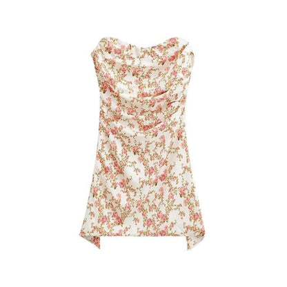 Strapless Slim Fit Irregular Dress