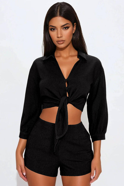 LINEN SHIRTS AND SHORT SET