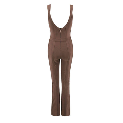 Sling V-neck slim bag hip micro-la pullsuit