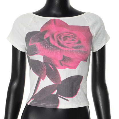 Printed Fashion Women's Wear Sexy T-shirt