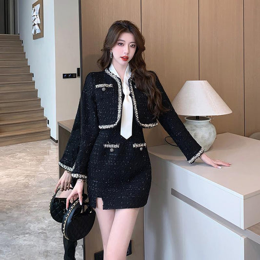 Style Business Suit And Dress Suspender Skirt Short Coat