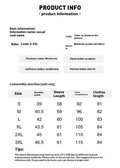 Fashion Trench Coat Mid-length Loose Casual Reversible Coat
