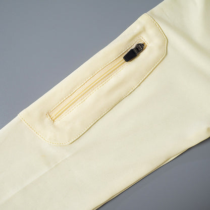 Pocket Tight Round Neck Long Dress