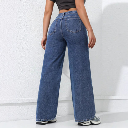 Loose Straight Wide Leg Jeans