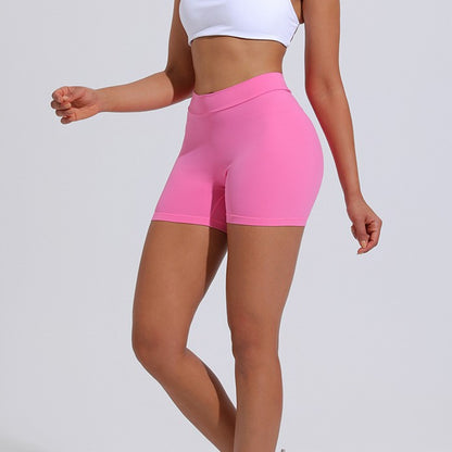 High Waist Hip Lift Back V Yoga Shorts