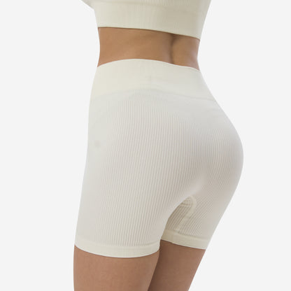 High Waist Hip Raise Threaded Sports Shorts