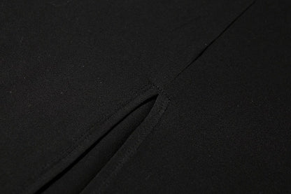 Sling Fashion Slim Fit Solid Color Slit Dress