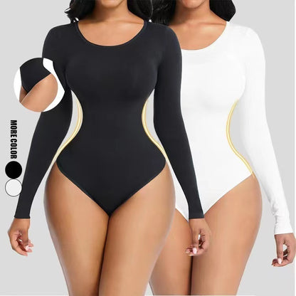Hip Lifting Long-sleeved Seamless Bodysuit Jumpsuit