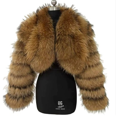 Short Stitching Winter Warm All-matching Top Jacket