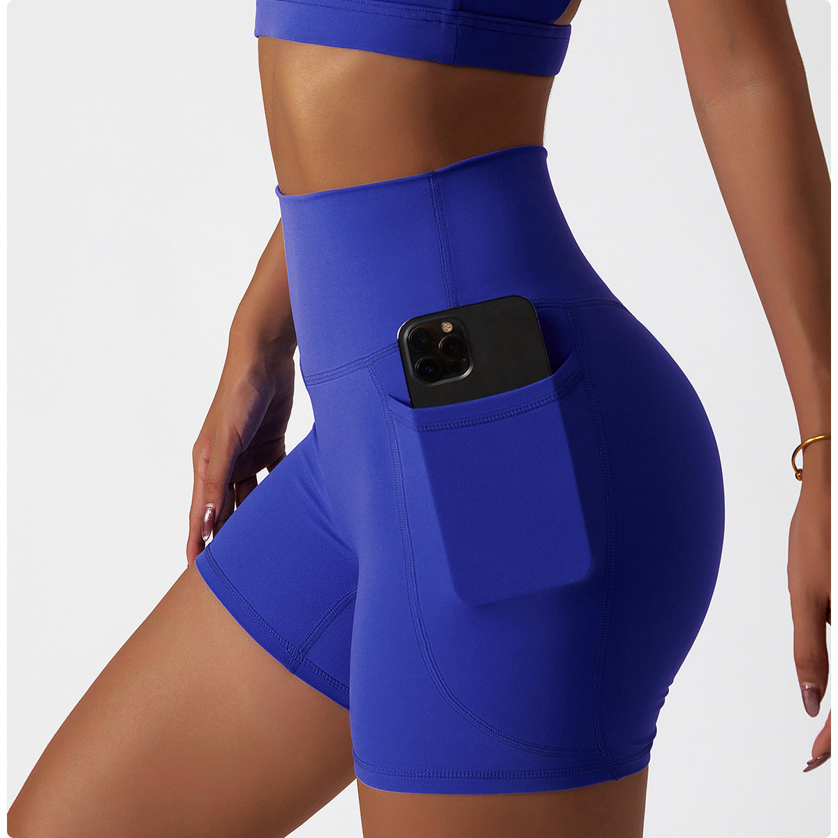 Women's Fashion Sports Shorts High Waist Tight Bottoming